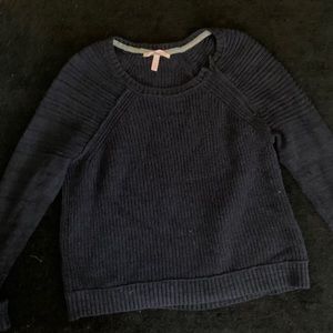 VICTORIA’S SECRET NAVY BLUE SWEATER WITH ZIPPERS